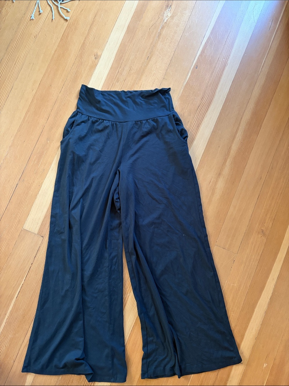 Women's Black wide leg pants- Classic Lightweight pants